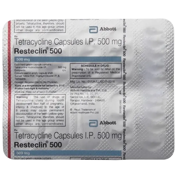 resteclin 500mg capsule 10's